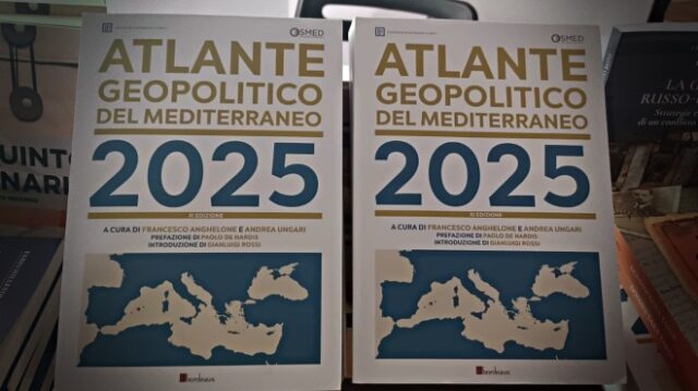 Presentato alla Libreria Horafelix l'”Atlante Geopolitico del Mediterraneo 2025″